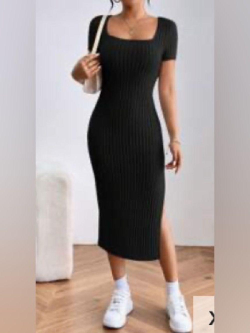 Black midi dress NWT